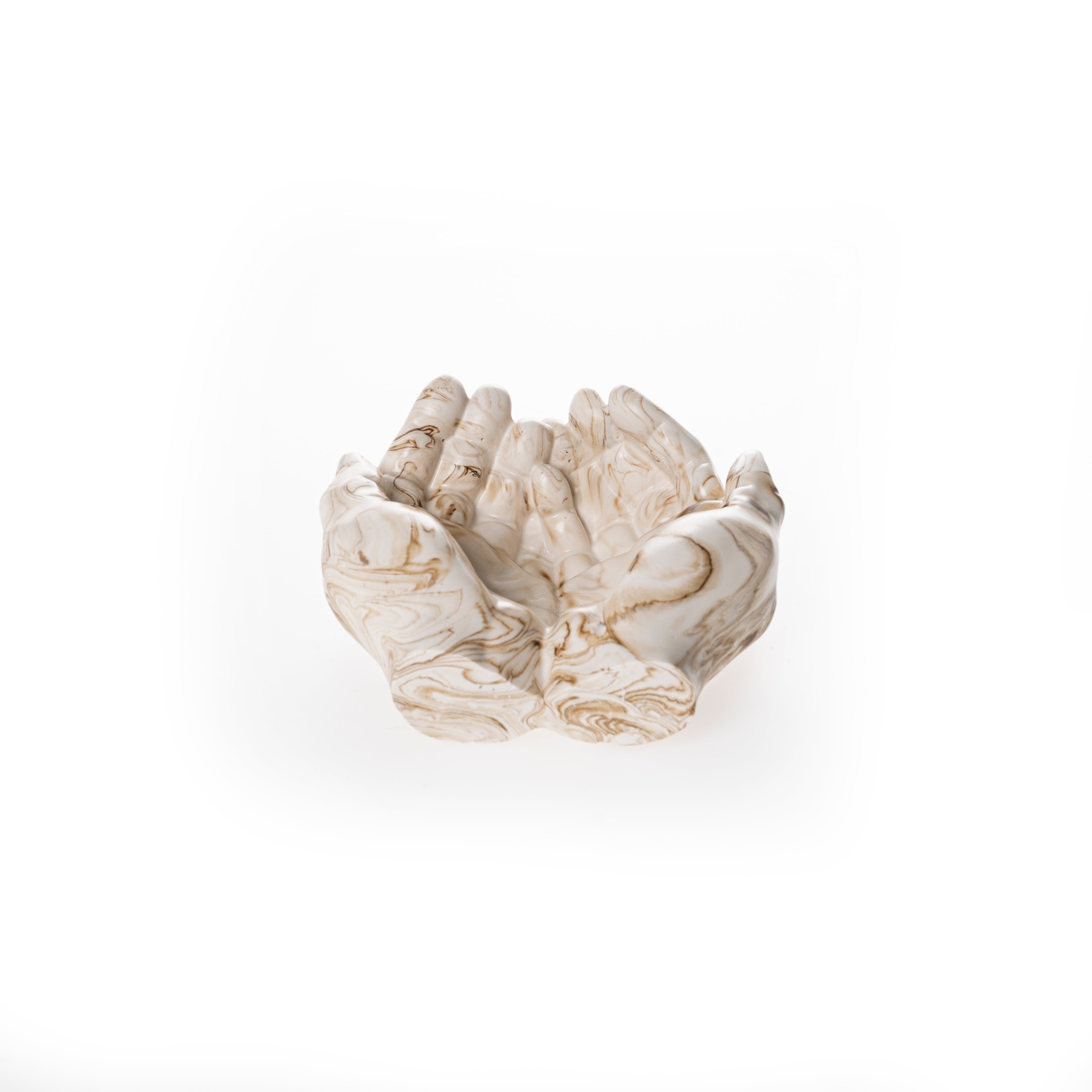 PRAYER HANDS TRAY [NUDE MARBLE]