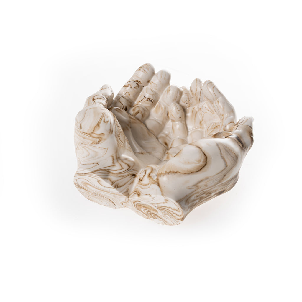 PRAYER HANDS TRAY [NUDE MARBLE]