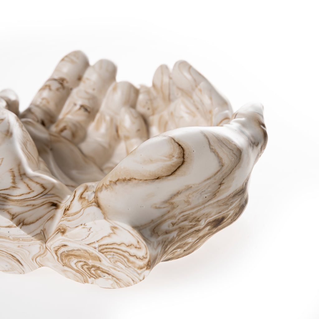 PRAYER HANDS TRAY [NUDE MARBLE]
