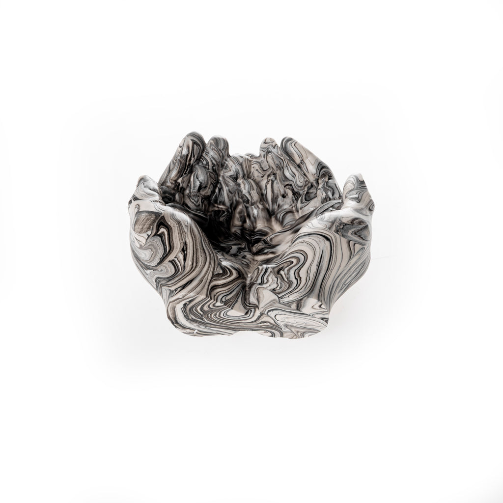 PRAYER HANDS TRAY [BLACK MARBLE]