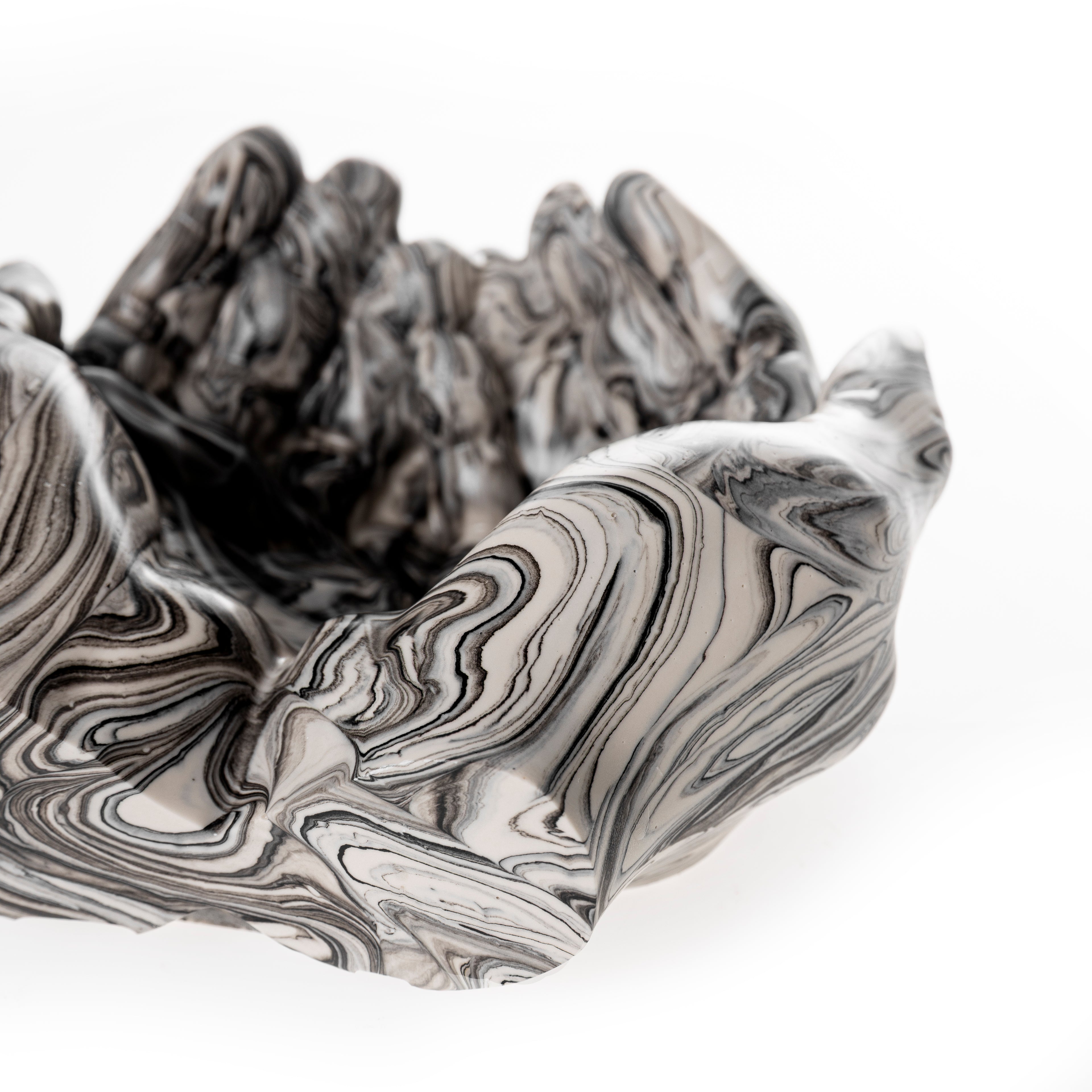 PRAYER HANDS TRAY [BLACK MARBLE]