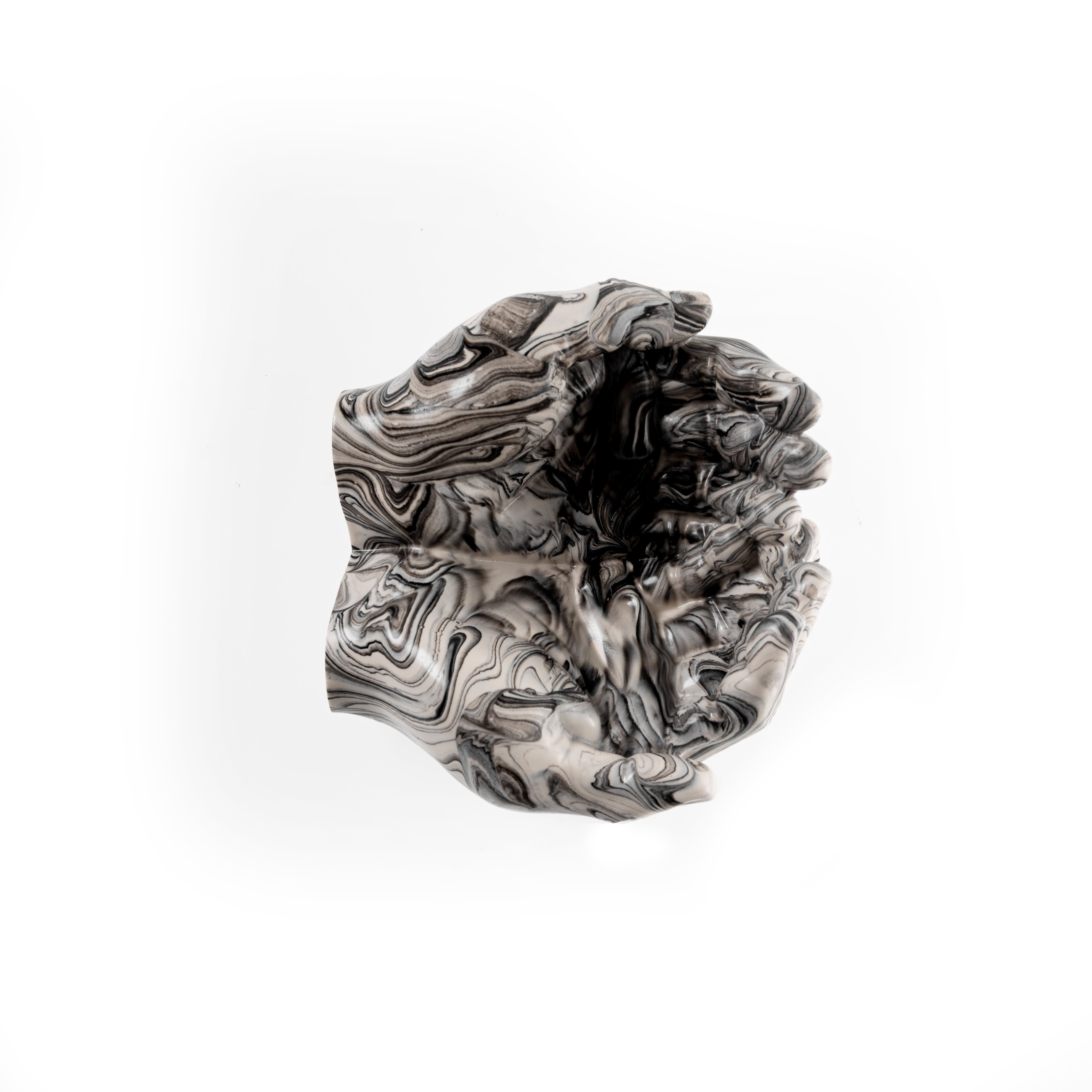 PRAYER HANDS TRAY [BLACK MARBLE]