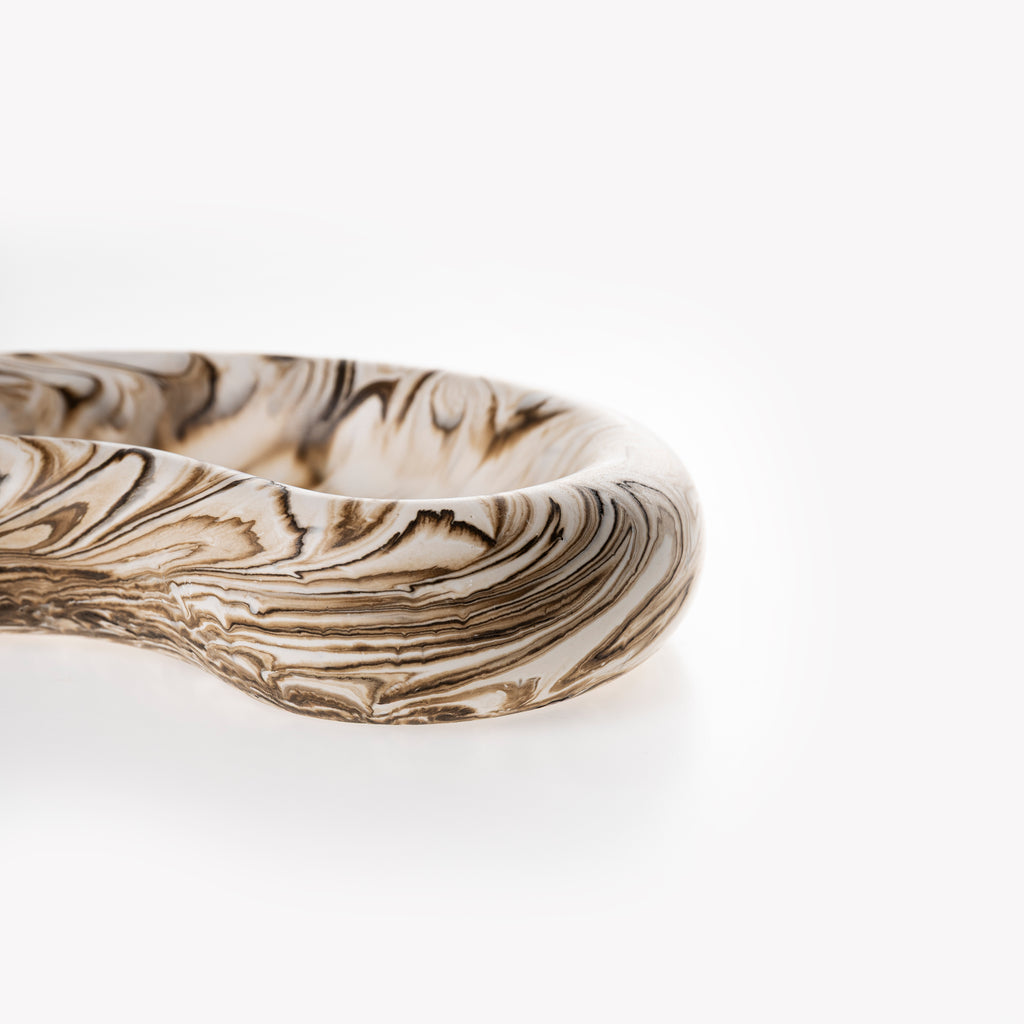 BEAN TRAY [NUDE MARBLE]