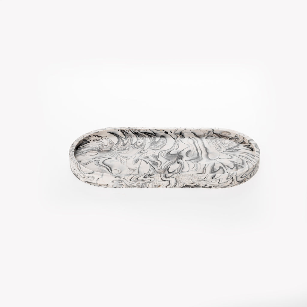 TRINKET TRAY (BLACK MARBLE)