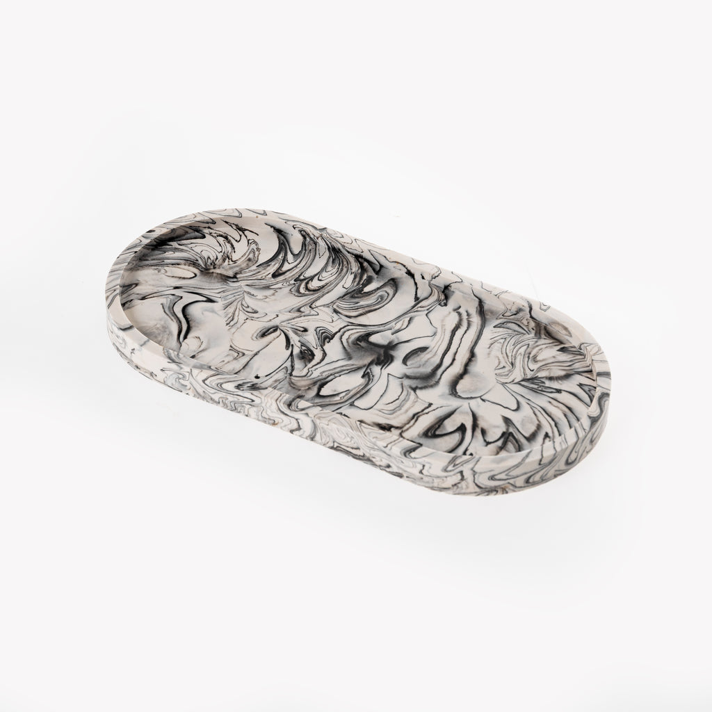 TRINKET TRAY (BLACK MARBLE)