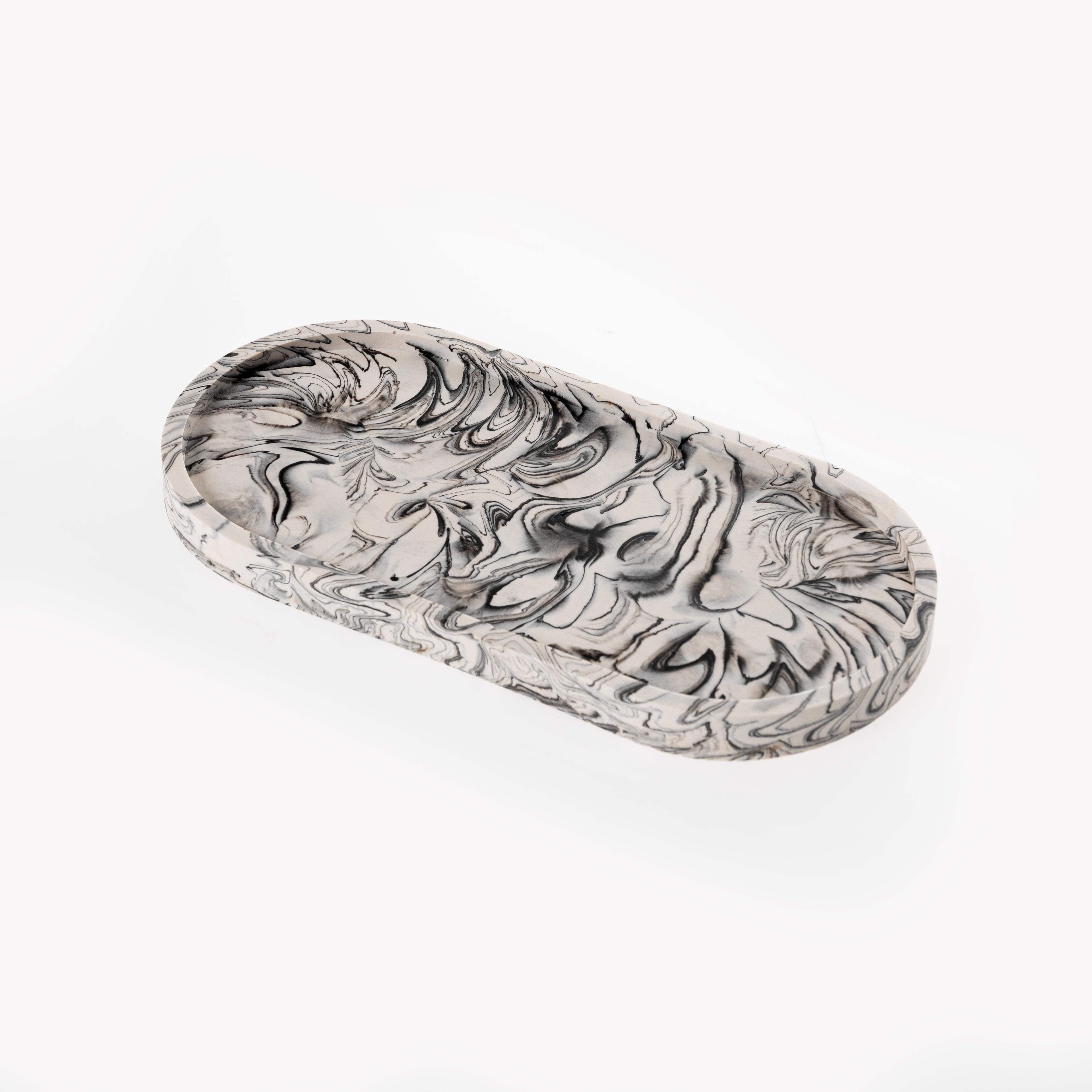 TRINKET TRAY (BLACK MARBLE)