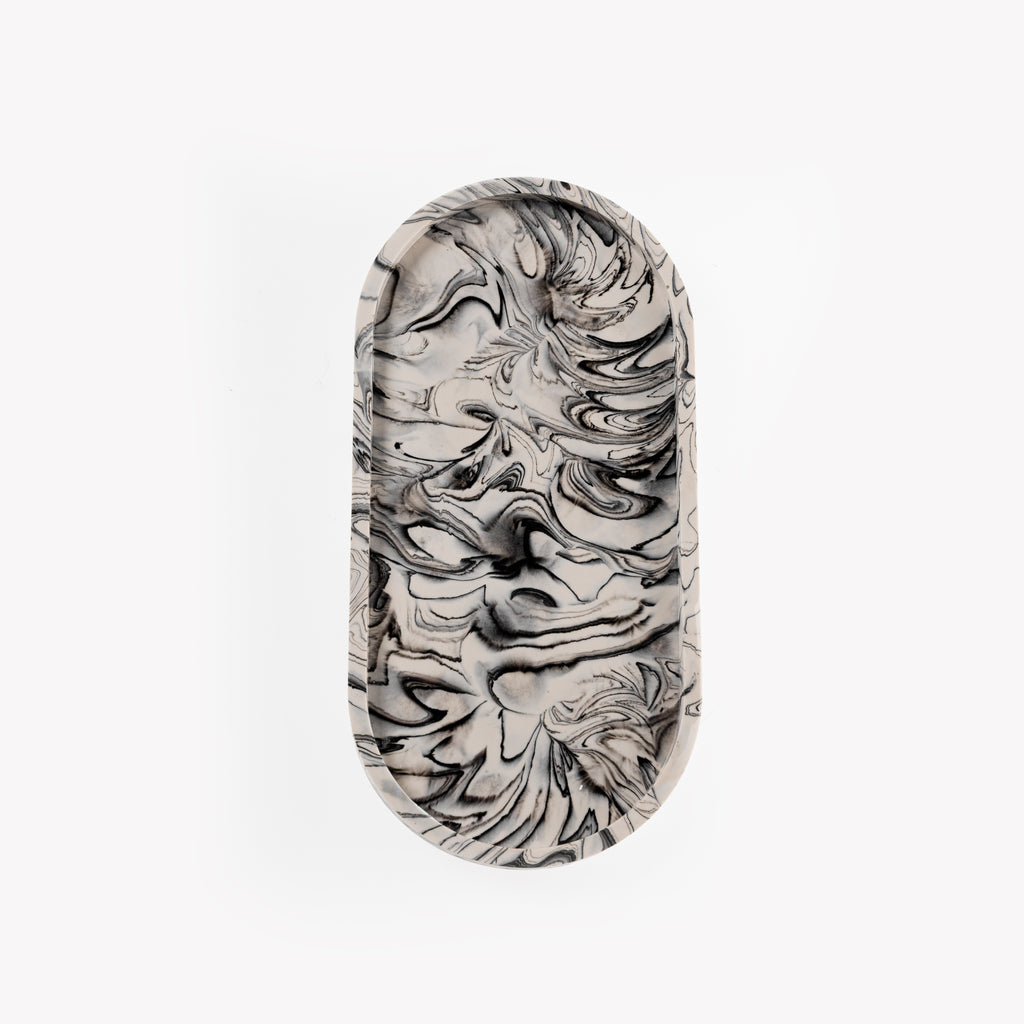 TRINKET TRAY (BLACK MARBLE)