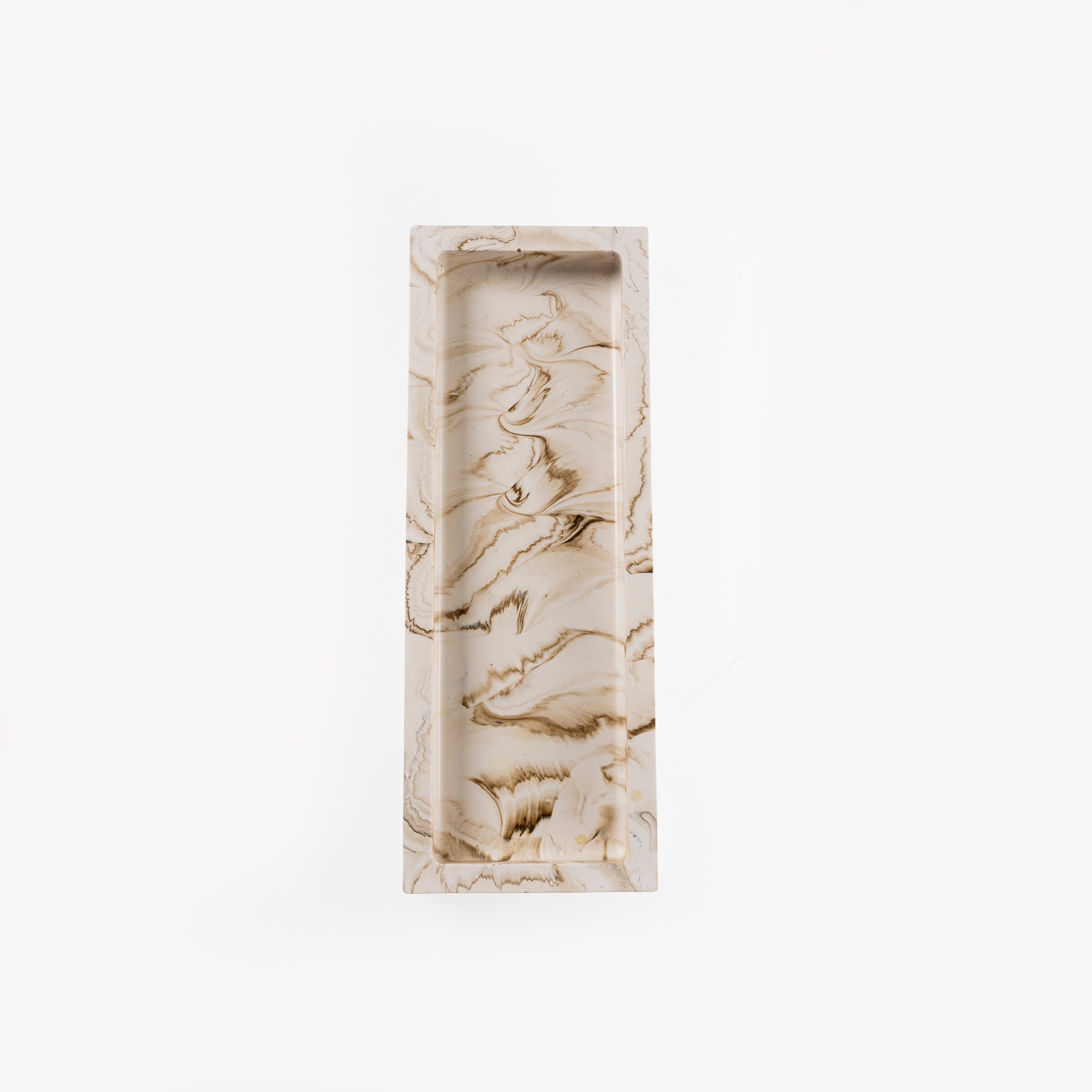 RECTANGLE TRINKET TRAY [NUDE MARBLE]