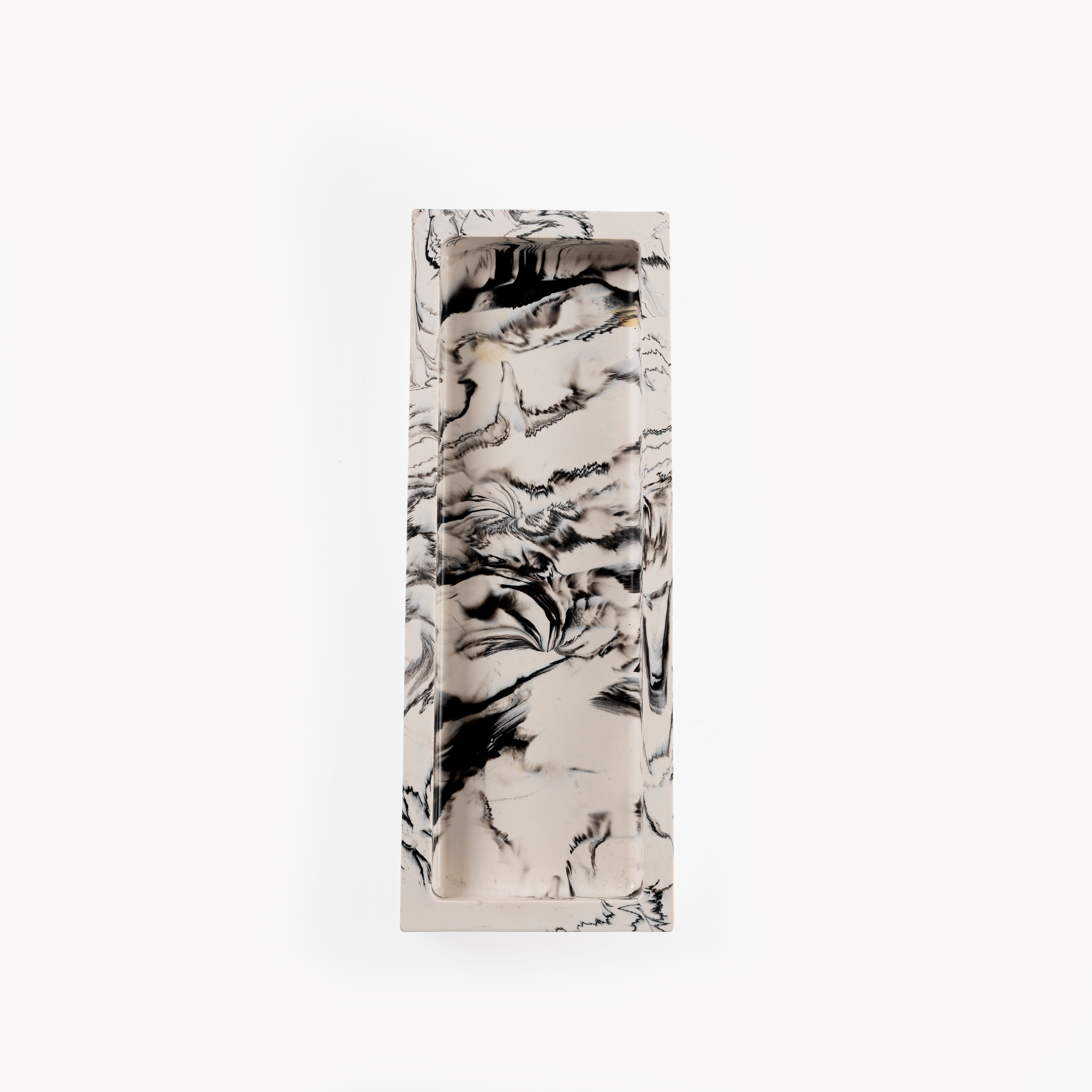 RECTANGLE TRINKET TRAY [BLACK MARBLE]