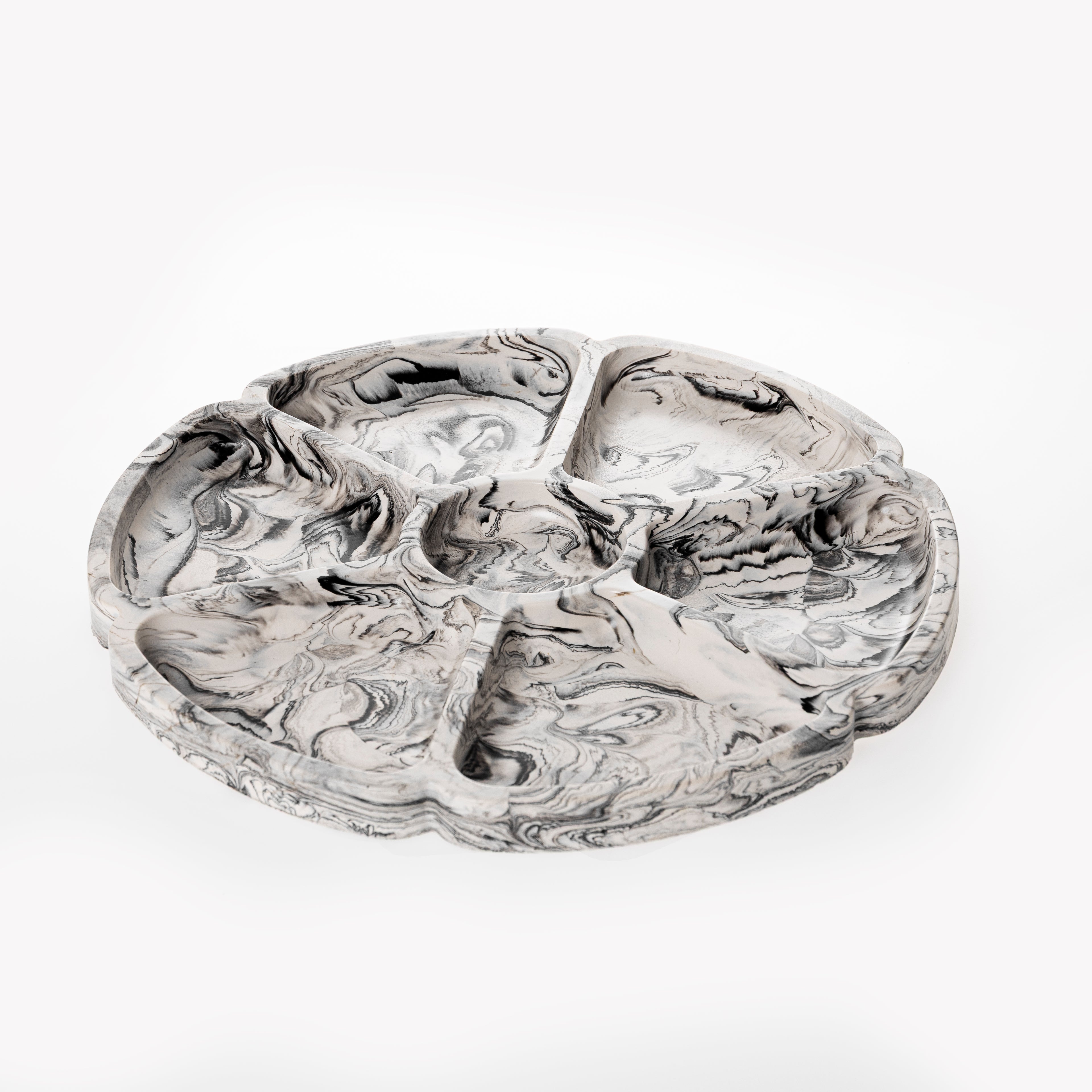 SNACK TRAY [BLACK MARBLE]