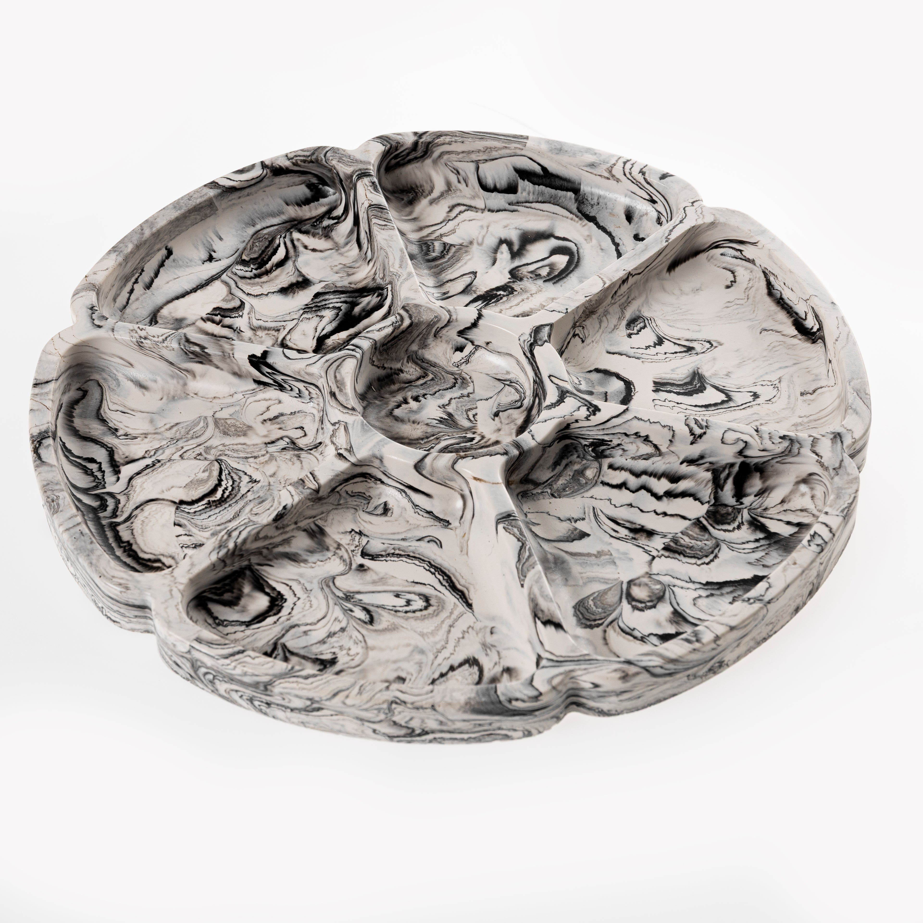 SNACK TRAY [BLACK MARBLE]