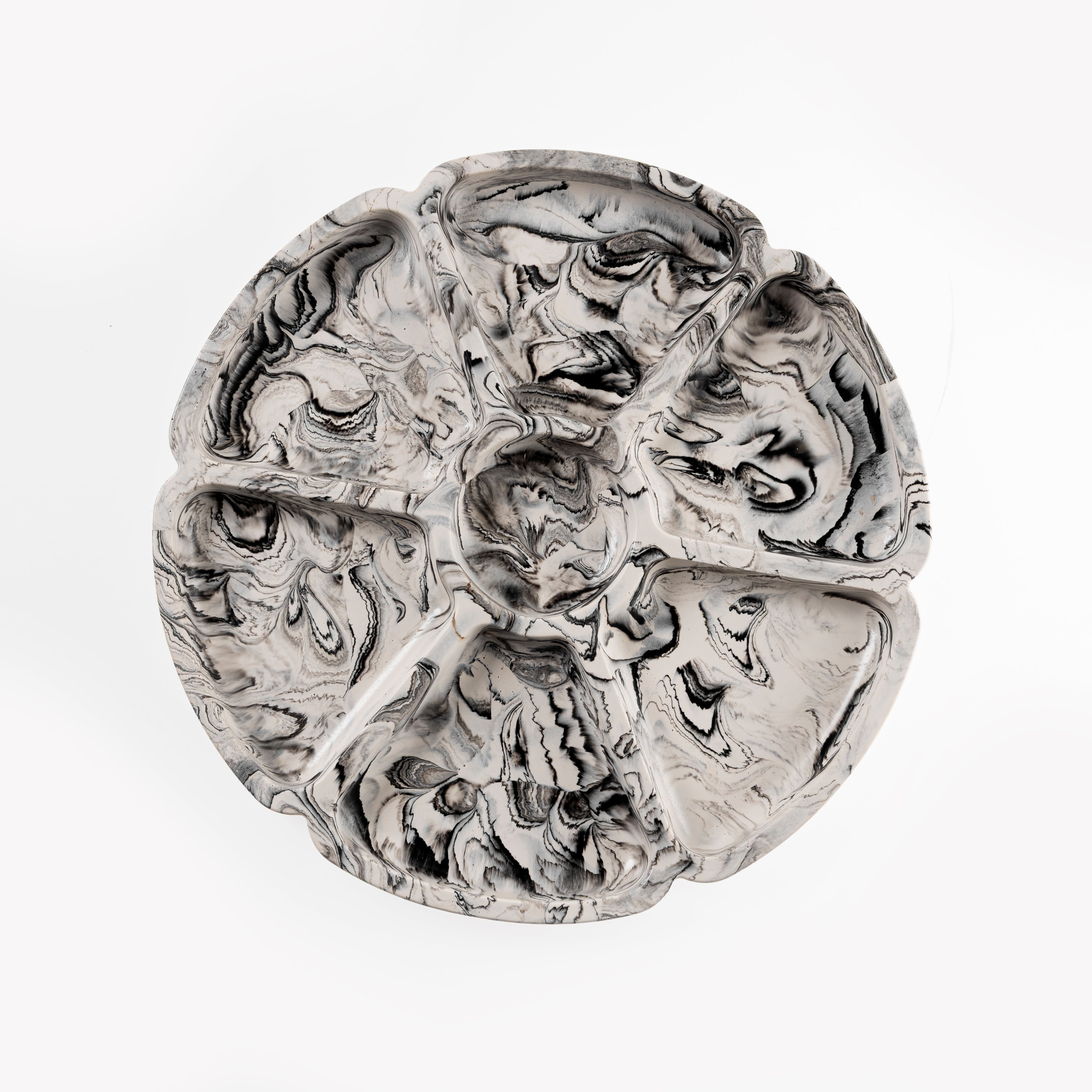 SNACK TRAY [BLACK MARBLE]