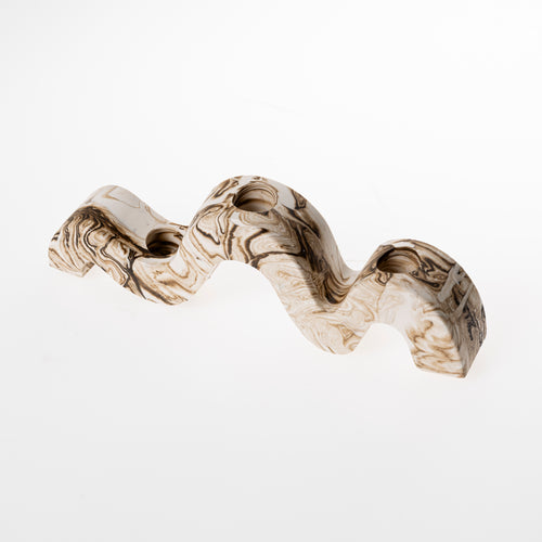 3 HOLE CANDLE HOLDER [NUDE MARBLE]