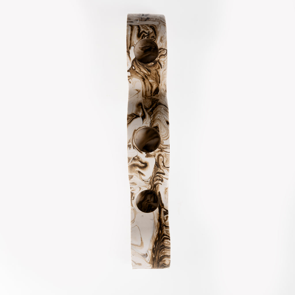 3 HOLE CANDLE HOLDER [NUDE MARBLE]