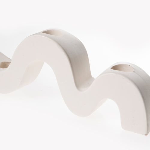 3 HOLE CANDLE HOLDER [CREME]