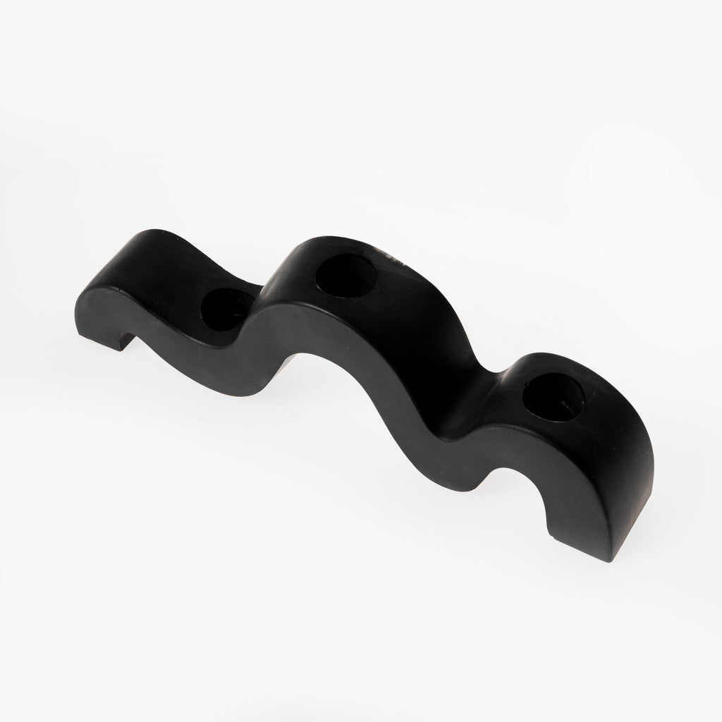 3 HOLE CANDLE HOLDER [PLAIN BLACK]