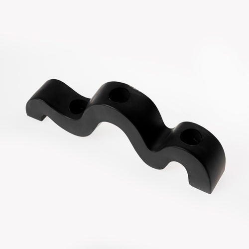 3 HOLE CANDLE HOLDER [PLAIN BLACK]