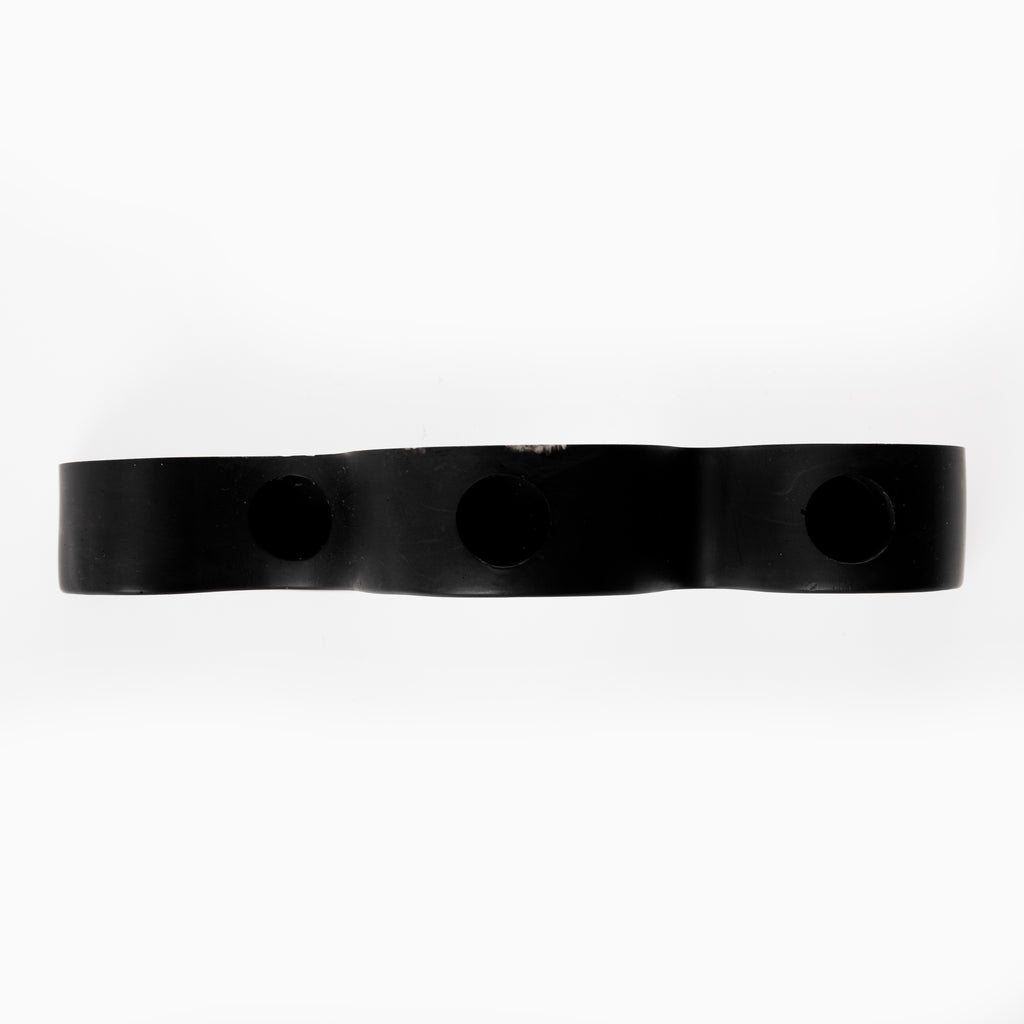 3 HOLE CANDLE HOLDER [PLAIN BLACK]