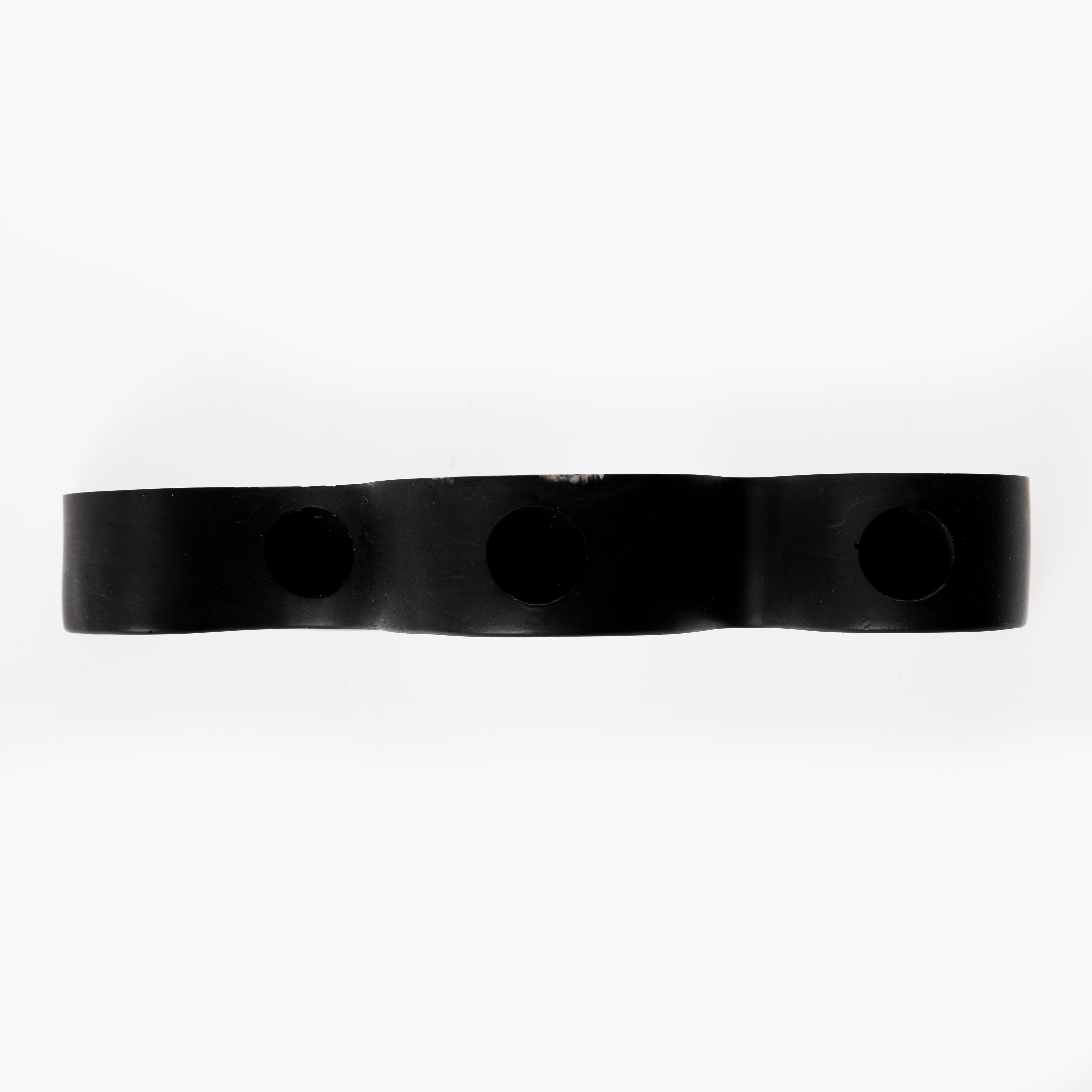 3 HOLE CANDLE HOLDER [PLAIN BLACK]