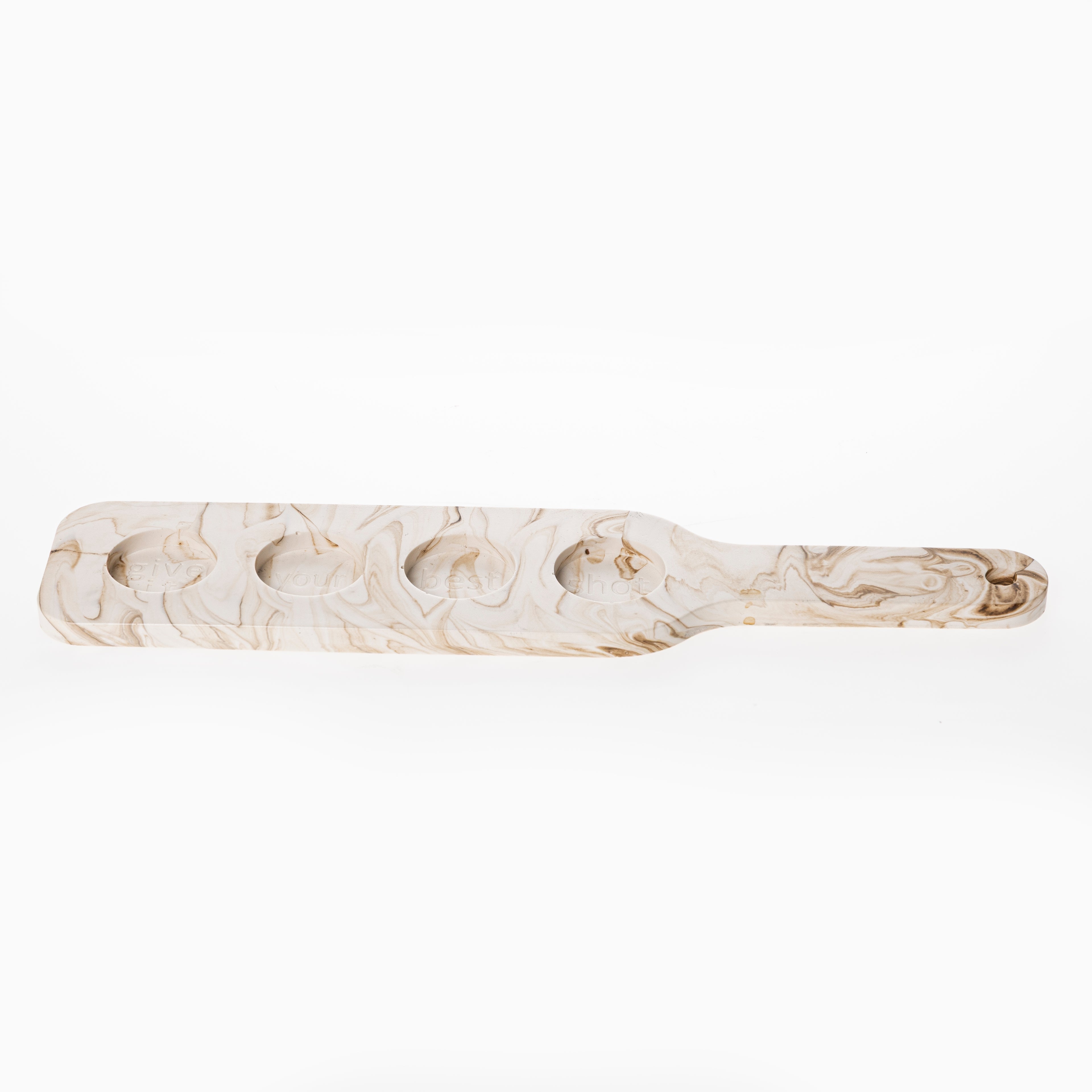 SHOT GLASS TRAY [NUDE MARBLE]