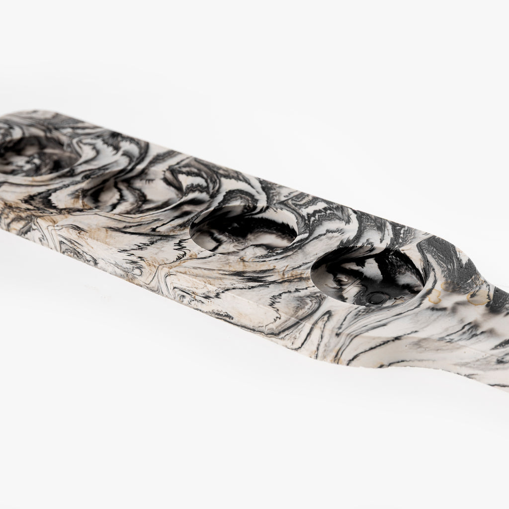SHOT GLASS TRAY [BLACK MARBLE]