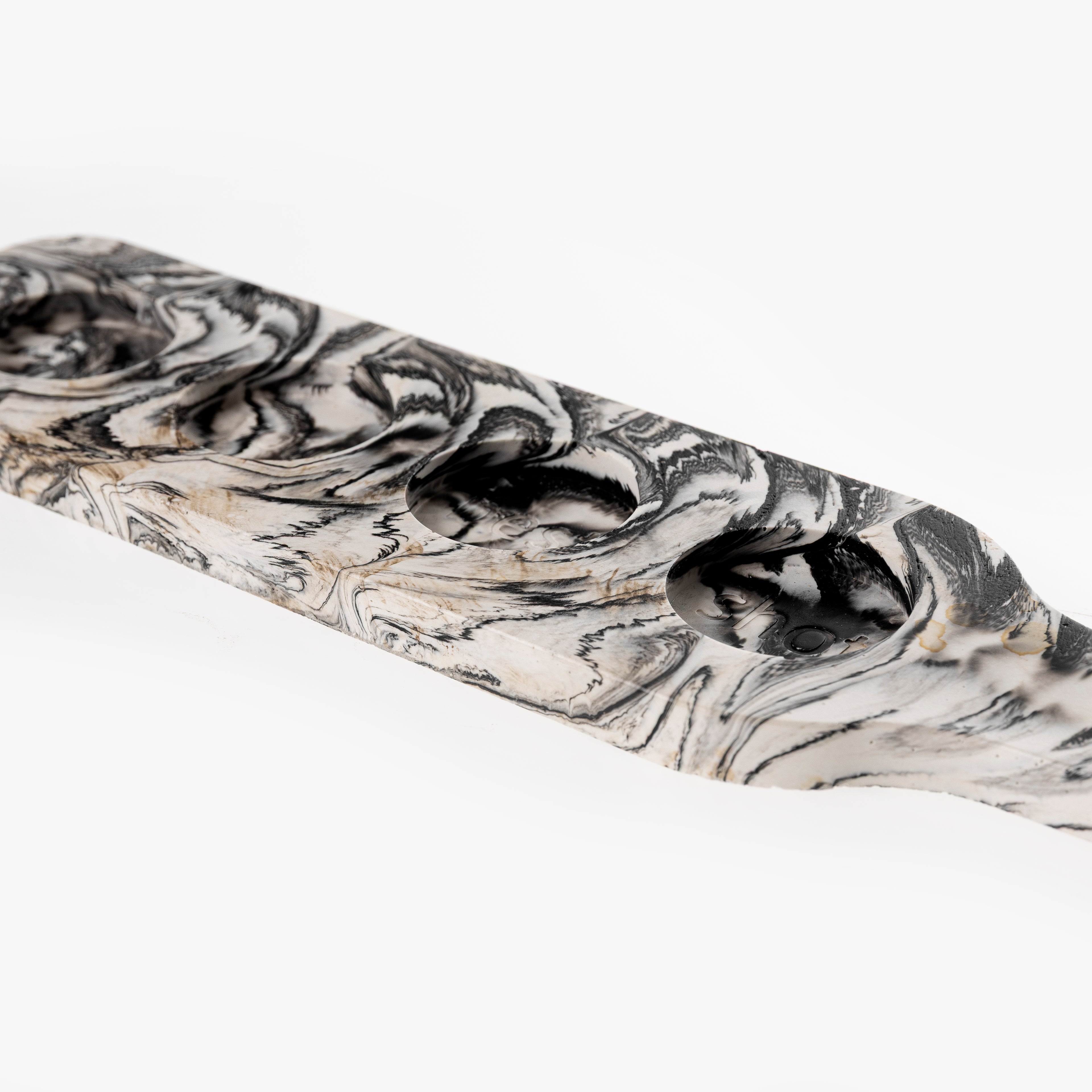 SHOT GLASS TRAY [BLACK MARBLE]
