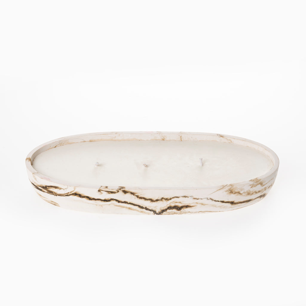 OVAL CANDLE [NUDE MARBLE]