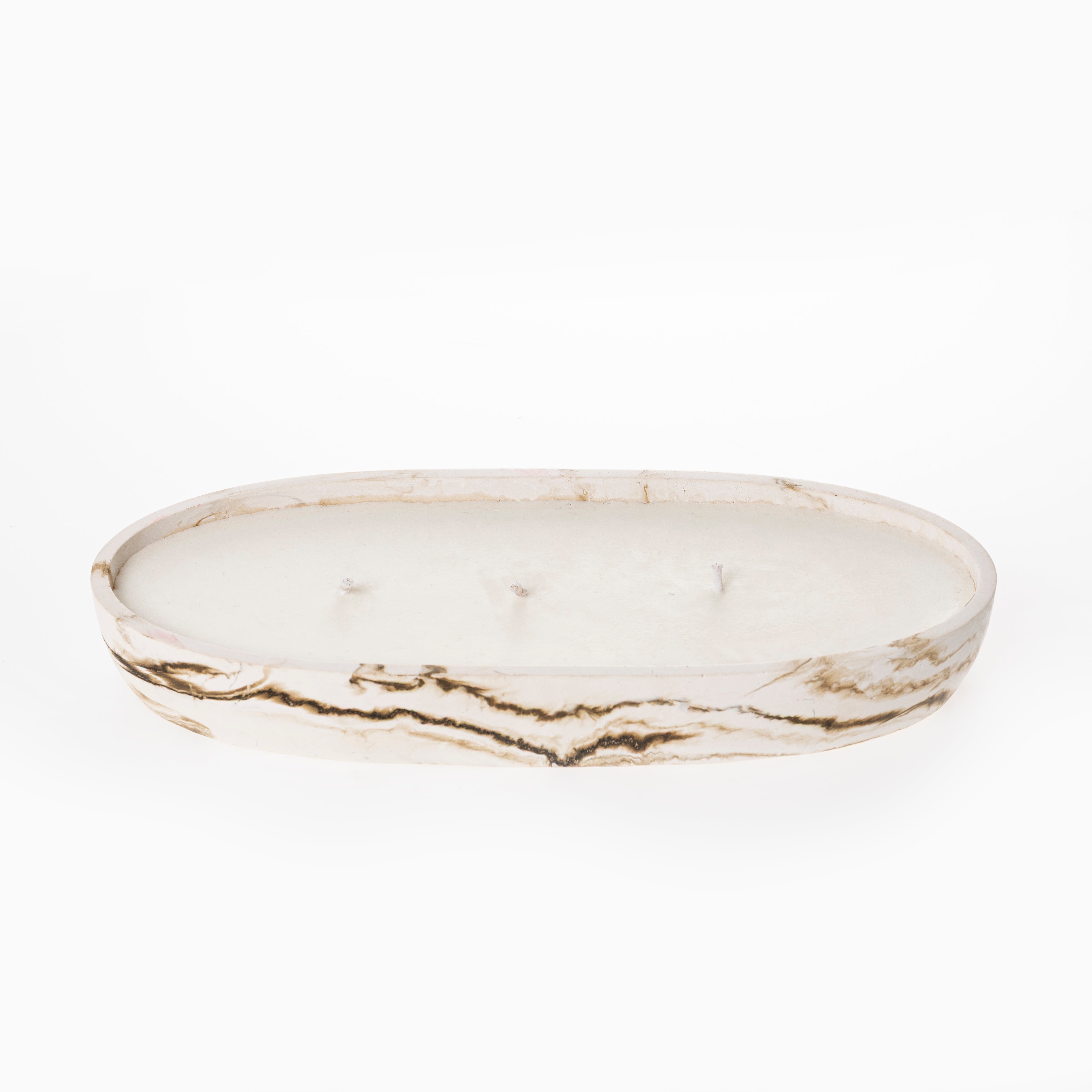 OVAL CANDLE [NUDE MARBLE]