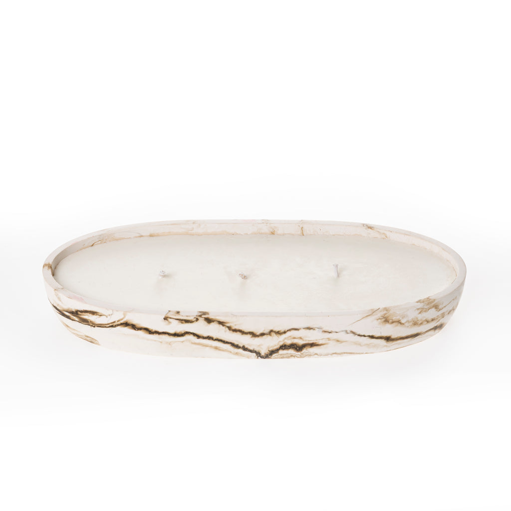 OVAL CANDLE [NUDE MARBLE]