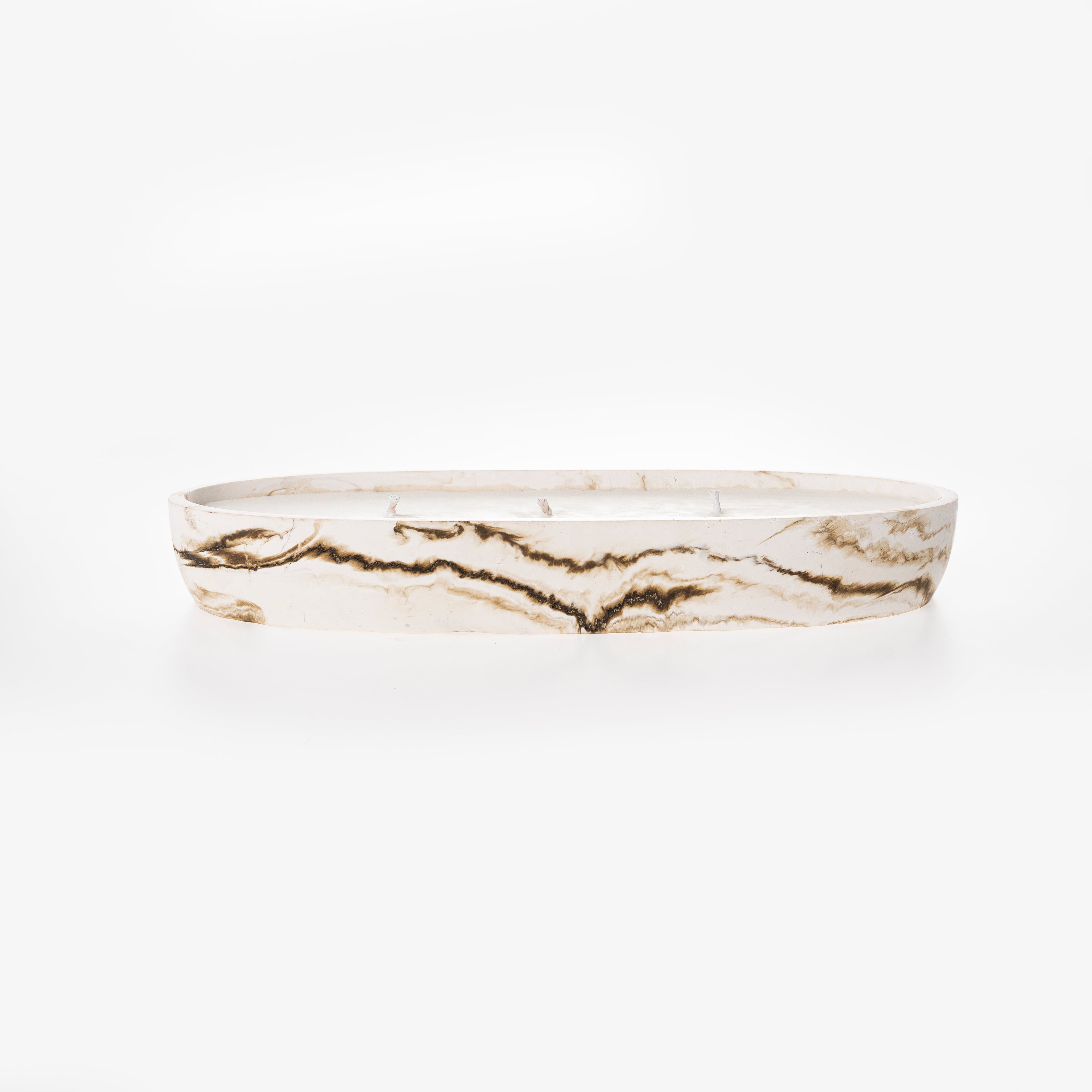OVAL CANDLE [NUDE MARBLE]