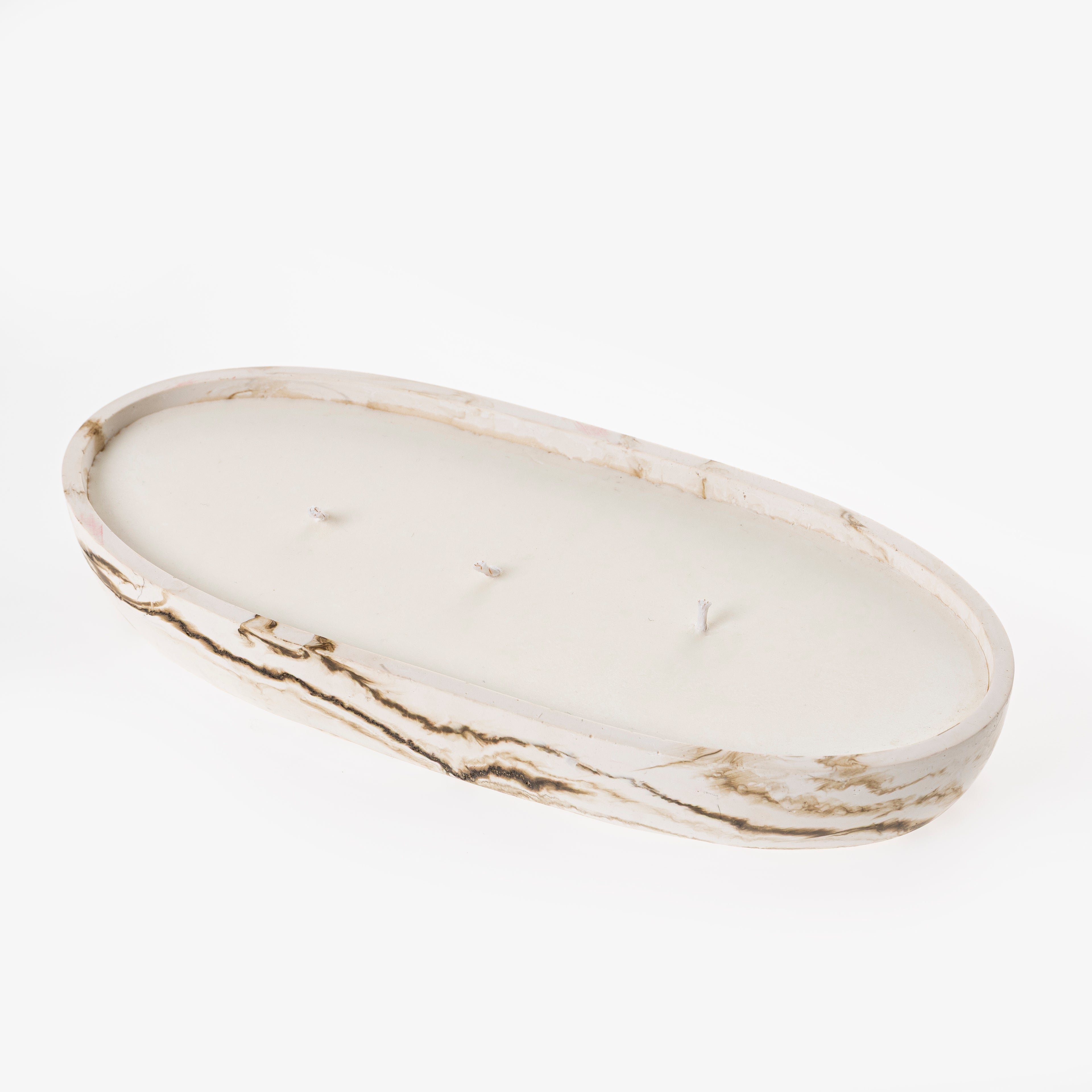 OVAL CANDLE [NUDE MARBLE]