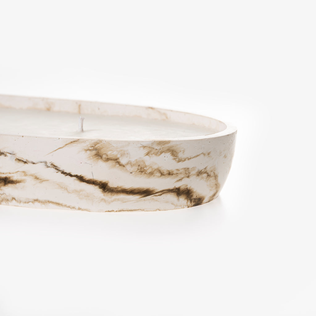 OVAL CANDLE [NUDE MARBLE]