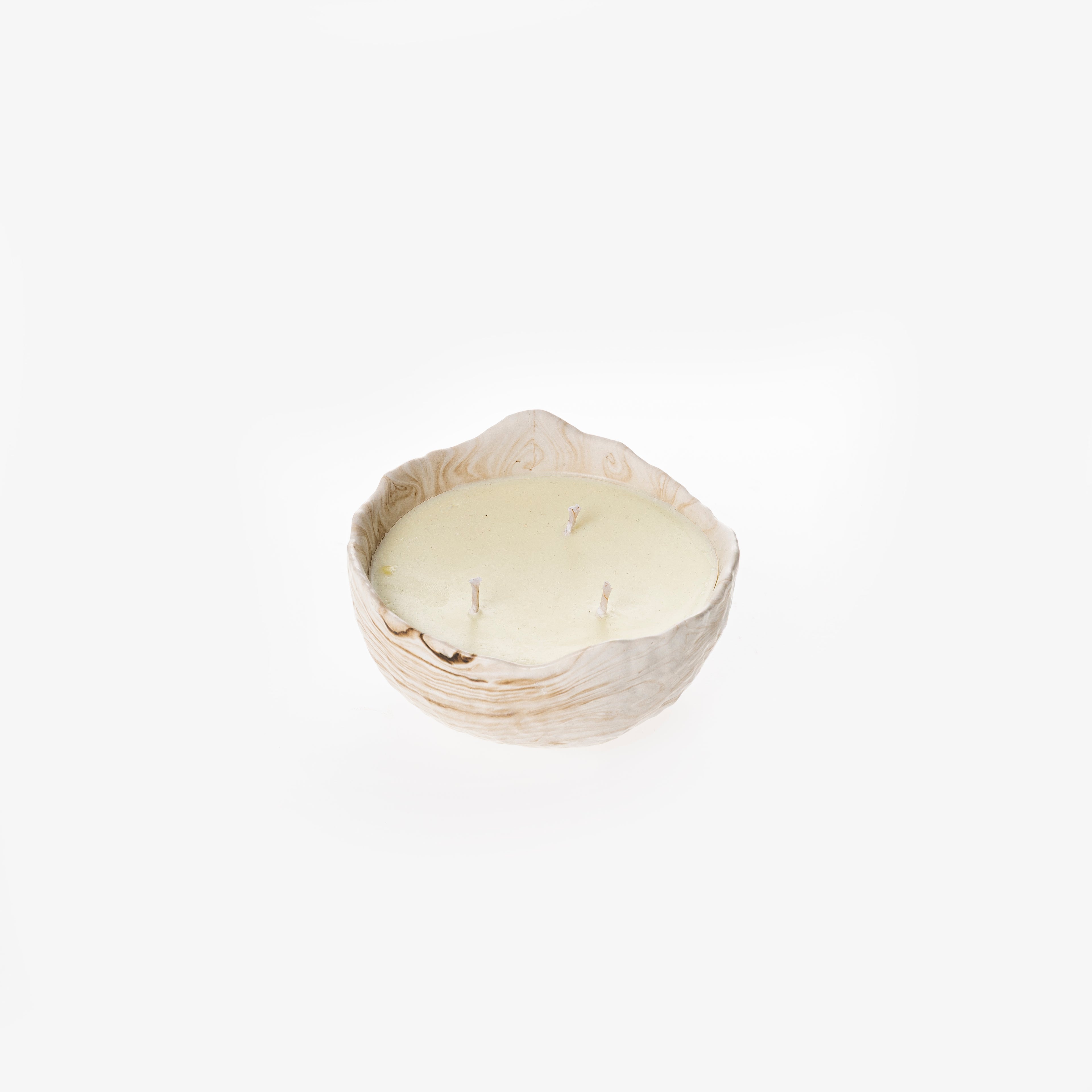 ASYMMETRICAL CANDLE [NUDE MARBLE]