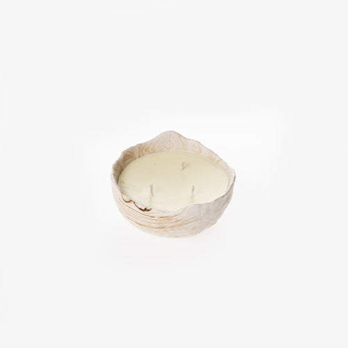 ASYMMETRICAL CANDLE [NUDE MARBLE]