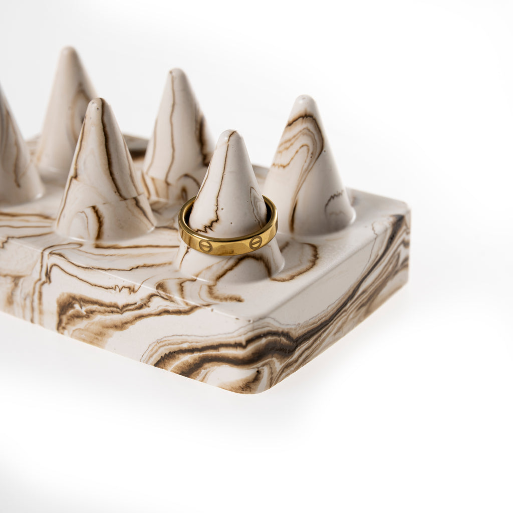 CONE RING HOLDER [NUDE MARBLE]
