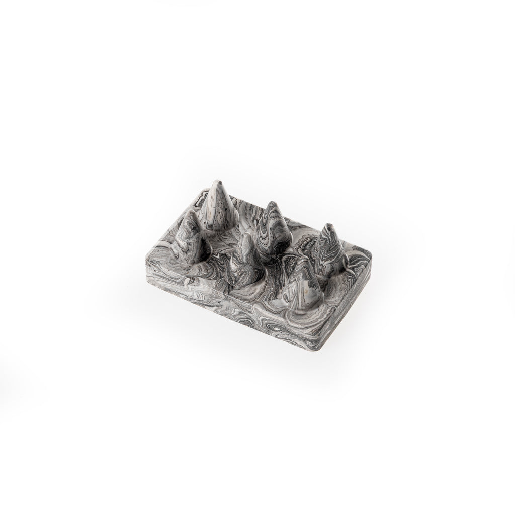 CONE RING HOLDER [BLACK MARBLE]