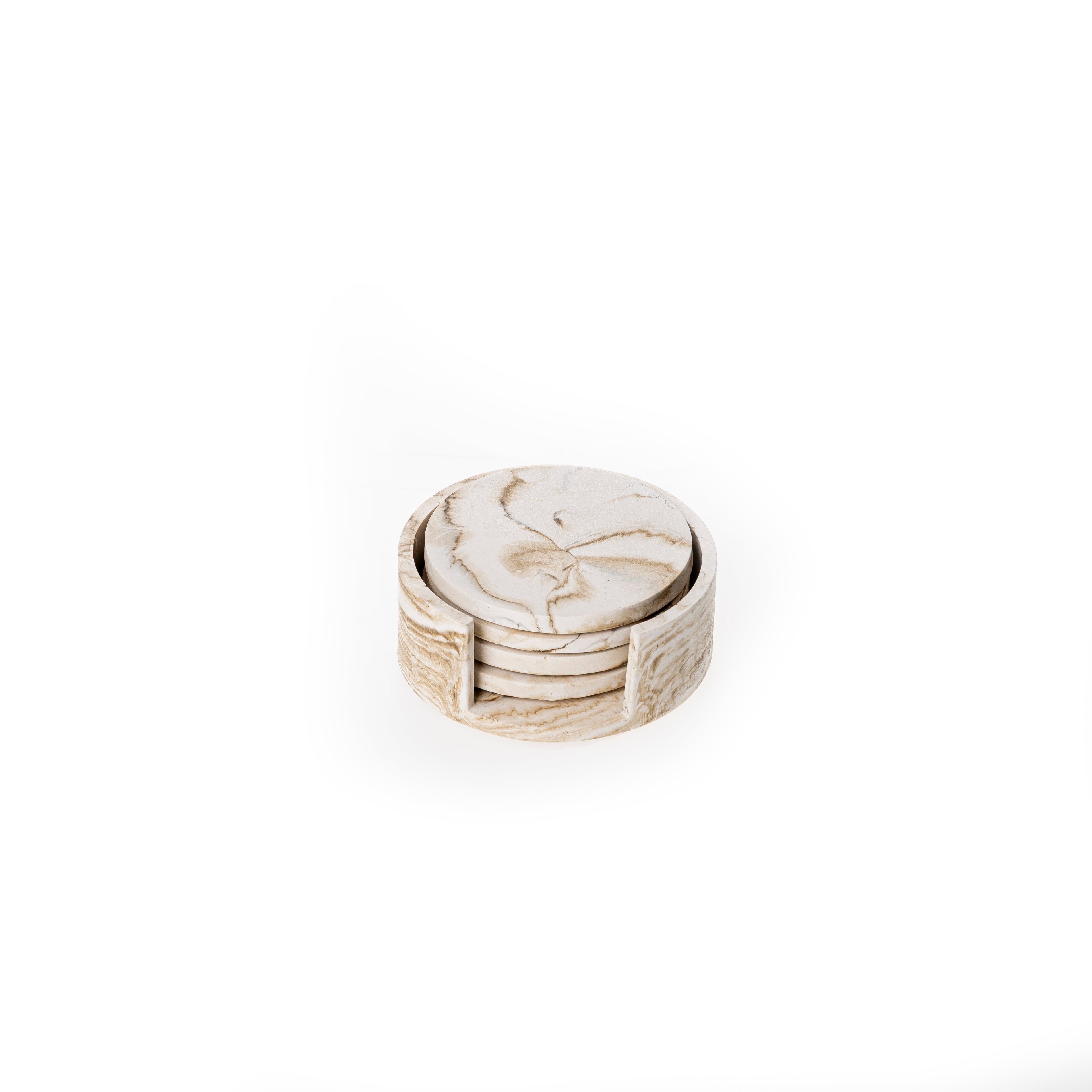 MARBLE COASTER SET [NUDE MARBLE]
