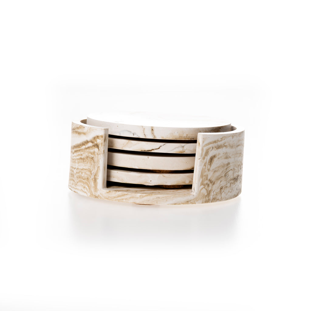 MARBLE COASTER SET [NUDE MARBLE]
