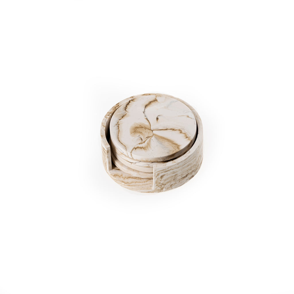 MARBLE COASTER SET [NUDE MARBLE]