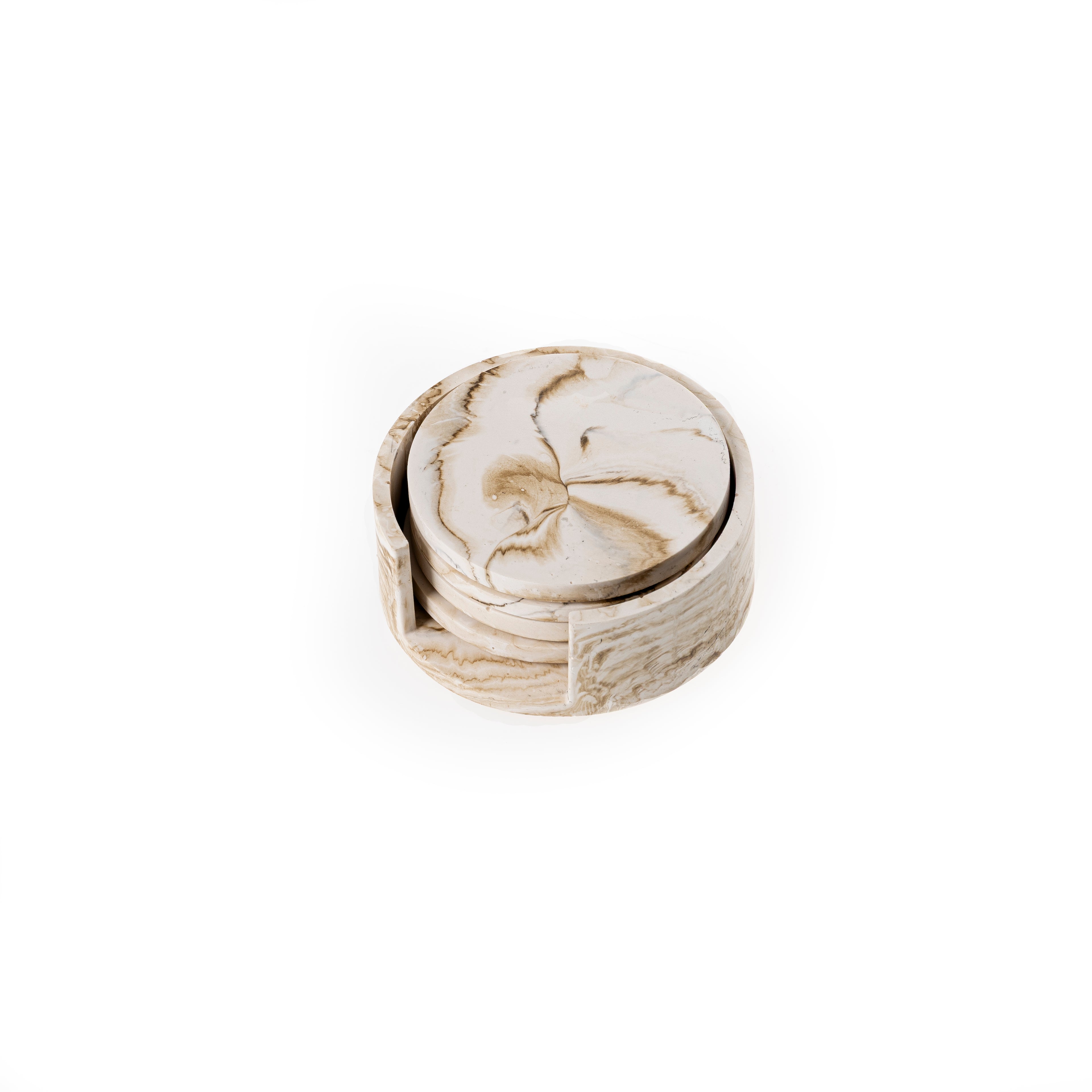 MARBLE COASTER SET [NUDE MARBLE]