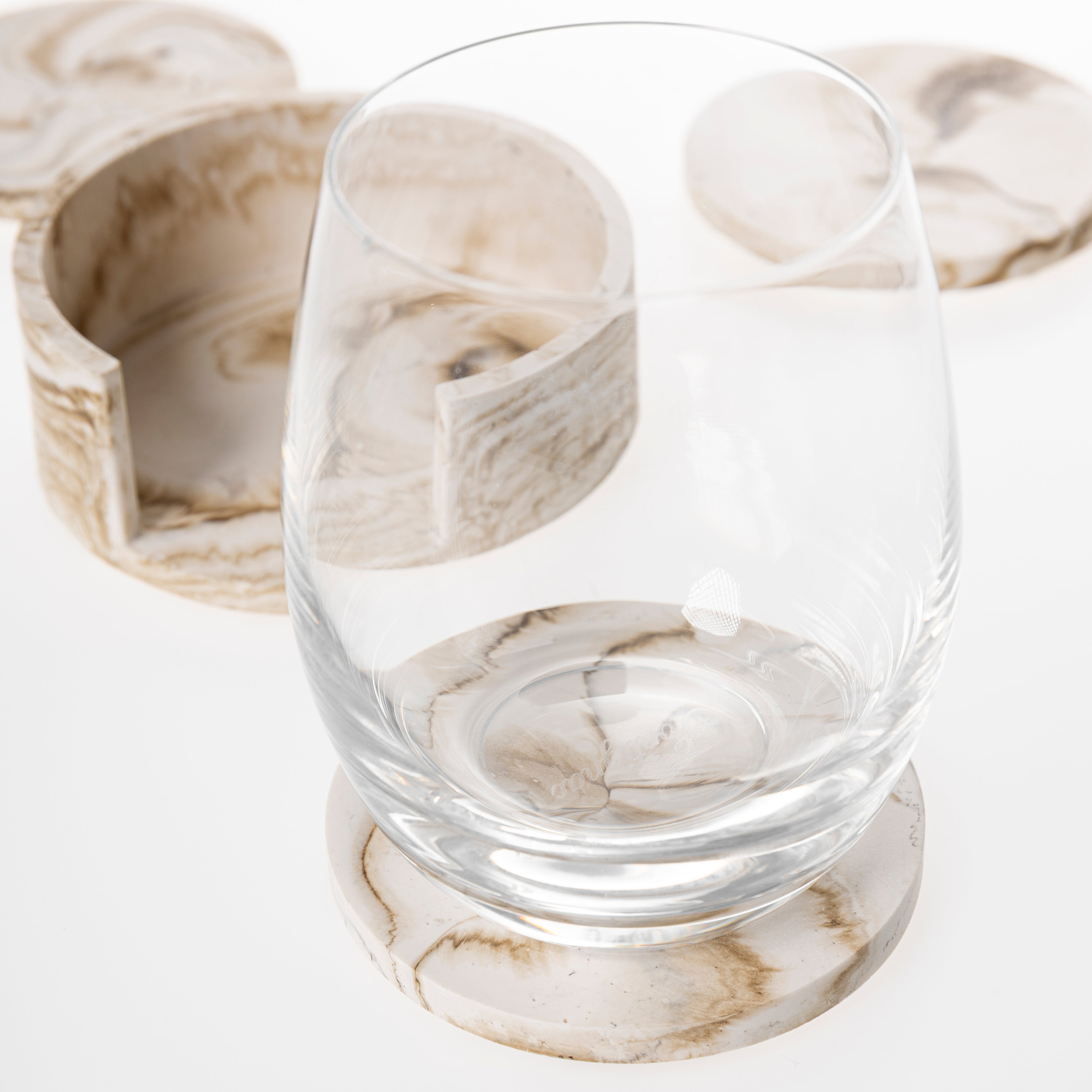 MARBLE COASTER SET [NUDE MARBLE]