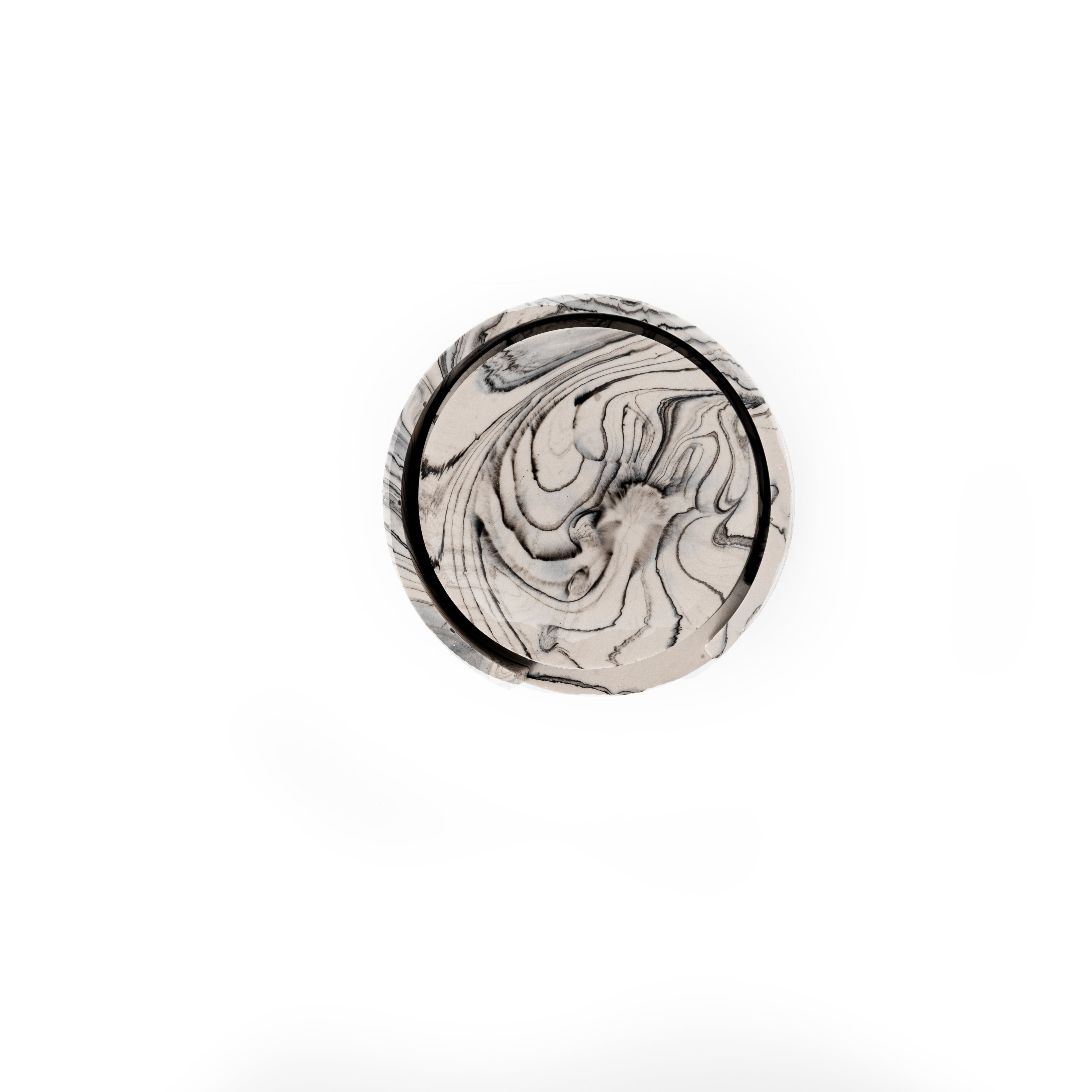 MARBLE COASTER SET [BLACK MARBLE]